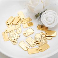 1 Piece Simple Style Letter Copper Plating Pendant Jewelry Accessories main image 4