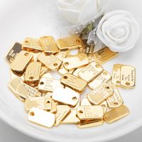1 Piece Simple Style Letter Copper Plating Pendant Jewelry Accessories main image 2