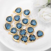 1 Piece Simple Style Water Droplets Copper Plating Inlay Pendant Jewelry Accessories main image 5