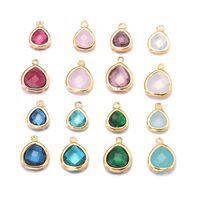 1 Piece Simple Style Water Droplets Copper Plating Inlay Pendant Jewelry Accessories main image 4