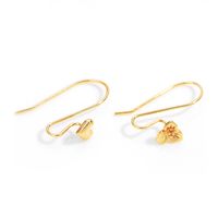 1 Pair Copper Solid Color Earrings Accessories Simple Style main image 4