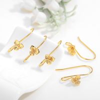 1 Pair Copper Solid Color Earrings Accessories Simple Style main image 3