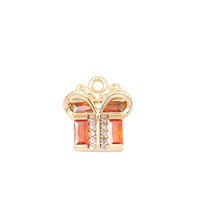 1 Piece Simple Style Gift Box Copper Plating Inlay Pendant Jewelry Accessories main image 3