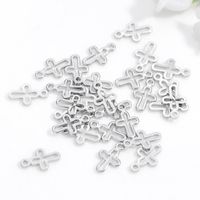 1 Piece Simple Style Cross Copper Plating Pendant Jewelry Accessories main image 2