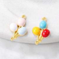 1 Piece Simple Style Balloon Copper Enamel Plating Pendant Jewelry Accessories main image 4