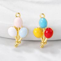 1 Piece Simple Style Balloon Copper Enamel Plating Pendant Jewelry Accessories main image 6