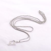 Simple Style Lightning 304 Stainless Steel Polishing Men's Double Layer Necklaces main image 6