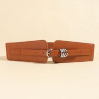 Simple Style Geometric Pu Leather Alloy Buckle Women's Corset Belts sku image 1