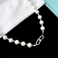 Einfacher Stil Perle Künstliche Perle Künstliche Perlen Frau Halskette main image 1