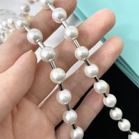Einfacher Stil Perle Künstliche Perle Künstliche Perlen Frau Halskette main image 6