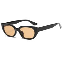 Retro Commute Solid Color Resin Cat Eye Full Frame Women's Sunglasses sku image 6