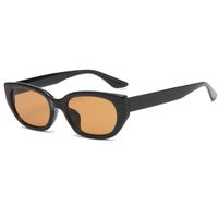 Retro Commute Solid Color Resin Cat Eye Full Frame Women's Sunglasses sku image 3