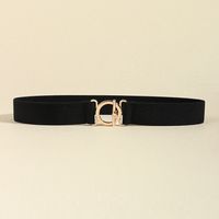 Casual Simple Style Geometric Alloy Elastic Band Women's Woven Belts sku image 6