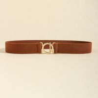 Casual Simple Style Geometric Alloy Elastic Band Women's Woven Belts sku image 1