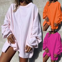Women's Hoodies Long Sleeve Casual Preppy Style Solid Color main image 1