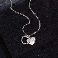 Punk Heart Shape Copper Pendant Necklace main image 3