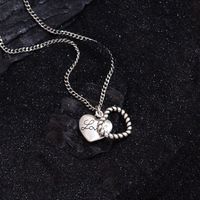Punk Heart Shape Copper Pendant Necklace main image 5