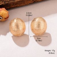 1 Pair Simple Style Geometric Copper Ear Studs sku image 1