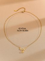 Einfacher Stil Blume Kupfer 18 Karat Vergoldet Halskette Mit Anhänger main image 2