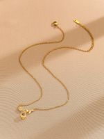 Einfacher Stil Blume Kupfer 18 Karat Vergoldet Halskette Mit Anhänger main image 4