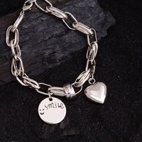 Sweet Letter Heart Shape Copper Bracelets main image 6