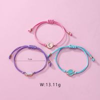 Casual Cute Animal Rainbow Heart Shape Alloy Rope Enamel Women's Bracelets sku image 3