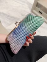 Colour Polyester Color Block Sequins Dumpling Shape Sequins Evening Bags main image 1