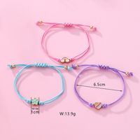 Casual Cute Animal Rainbow Heart Shape Alloy Rope Women's Bracelets sku image 2