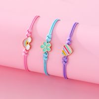 Casual Cute Animal Rainbow Heart Shape Alloy Rope Women's Bracelets main image 3