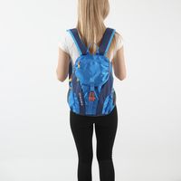 Large Color Block Casual School Daily Women's Backpack sku image 5