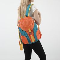 Large Color Block Casual School Daily Women's Backpack sku image 1