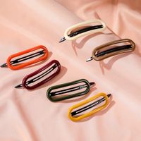Women's Casual Simple Style Quadrilateral Arylic Hair Clip main image 4