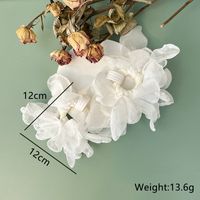 1 Pair Sweet Flower Arylic Cloth Drop Earrings main image 2