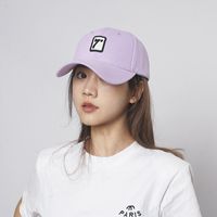 Unisex Casual Hip-hop Commute Number Patch Curved Eaves Baseball Cap sku image 6