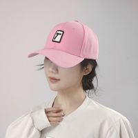 Unisex Casual Hip-hop Commute Number Patch Curved Eaves Baseball Cap sku image 8