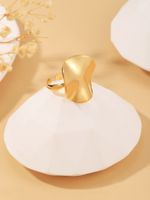 Edelstahl 304 18 Karat Vergoldet Elegant Einfacher Stil Überzug Geometrisch Offener Ring main image 4