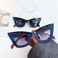 أسلوب بسيط هندسي الكمبيوتر مادة صمغية عين القط اطار كامل المرأة النظارات الشمسية main image 2