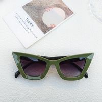 Einfacher Stil Geometrisch Pc Harz Katzenauge Vollbild Sonnenbrille Der Frauen sku image 3