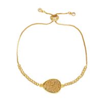 Simple Style Water Droplets Copper Plating 18k Gold Plated Bracelets main image 4