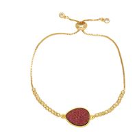 Simple Style Water Droplets Copper Plating 18k Gold Plated Bracelets main image 5