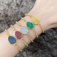 Simple Style Water Droplets Copper Plating 18k Gold Plated Bracelets main image 1