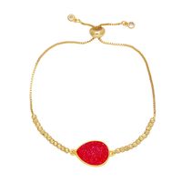 Simple Style Water Droplets Copper Plating 18k Gold Plated Bracelets main image 6