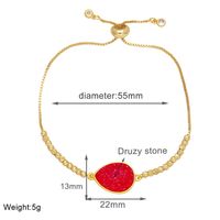 Simple Style Water Droplets Copper Plating 18k Gold Plated Bracelets sku image 3