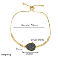 Simple Style Water Droplets Copper Plating 18k Gold Plated Bracelets sku image 4