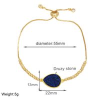 Simple Style Water Droplets Copper Plating 18k Gold Plated Bracelets sku image 6