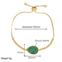 Simple Style Water Droplets Copper Plating 18k Gold Plated Bracelets sku image 8