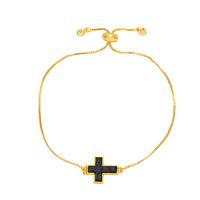 Simple Style Cross Copper Plating 18k Gold Plated Bracelets main image 4