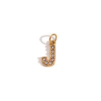 1 Piece Stainless Steel Rhinestones 18K Gold Plated Inlay Polished Pendant sku image 14