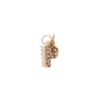 1 Piece Stainless Steel Rhinestones 18K Gold Plated Inlay Polished Pendant sku image 6