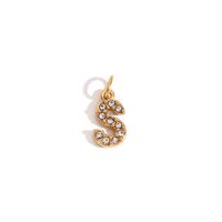 1 Piece Stainless Steel Rhinestones 18K Gold Plated Inlay Polished Pendant sku image 20